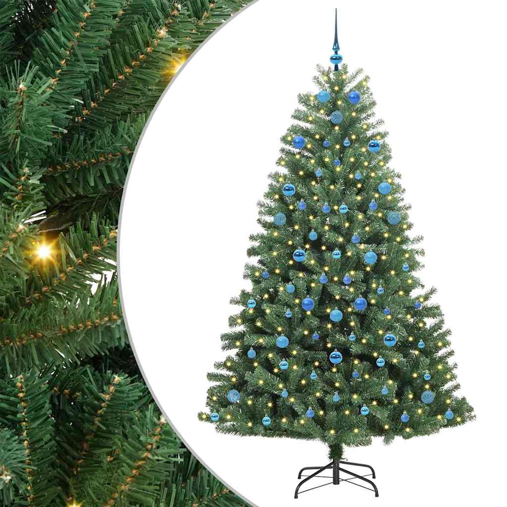 Plast Hingad Julgran Grön 210 cm PVC och metall