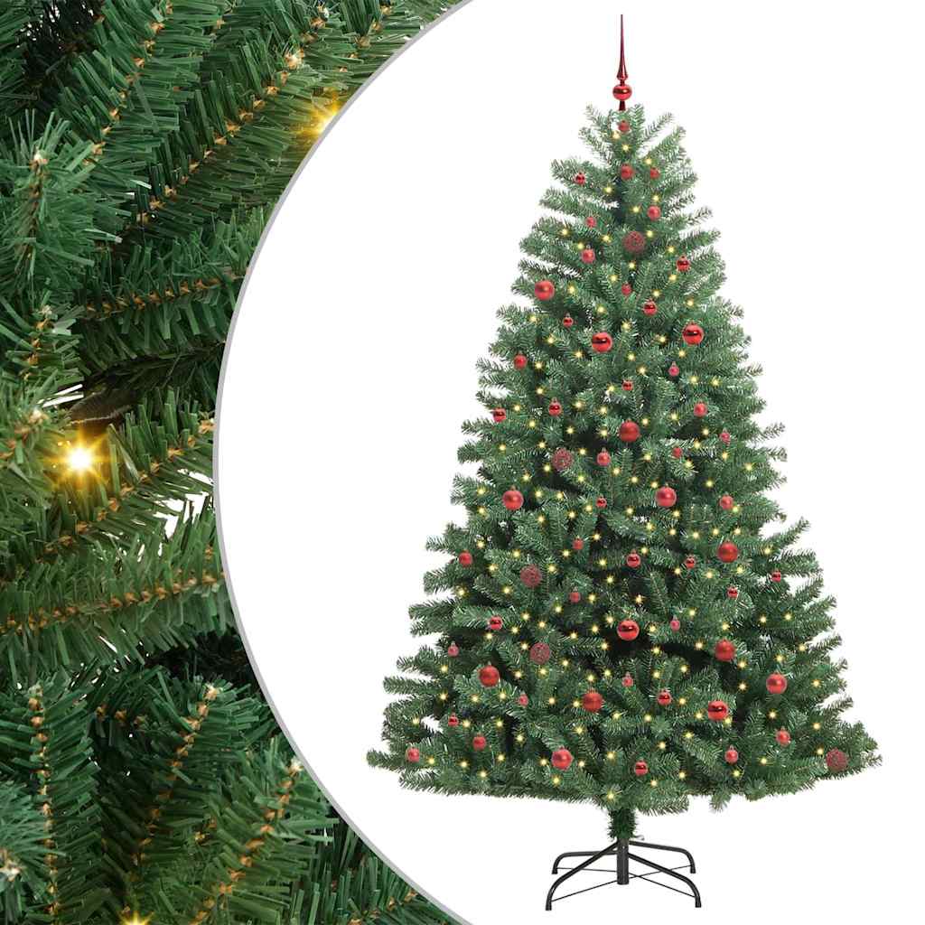 Plast Hingad Julgran Grön 240 cm PVC och metall