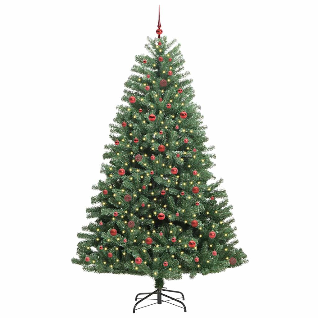 Plast Hingad Julgran Grön 240 cm PVC och metall