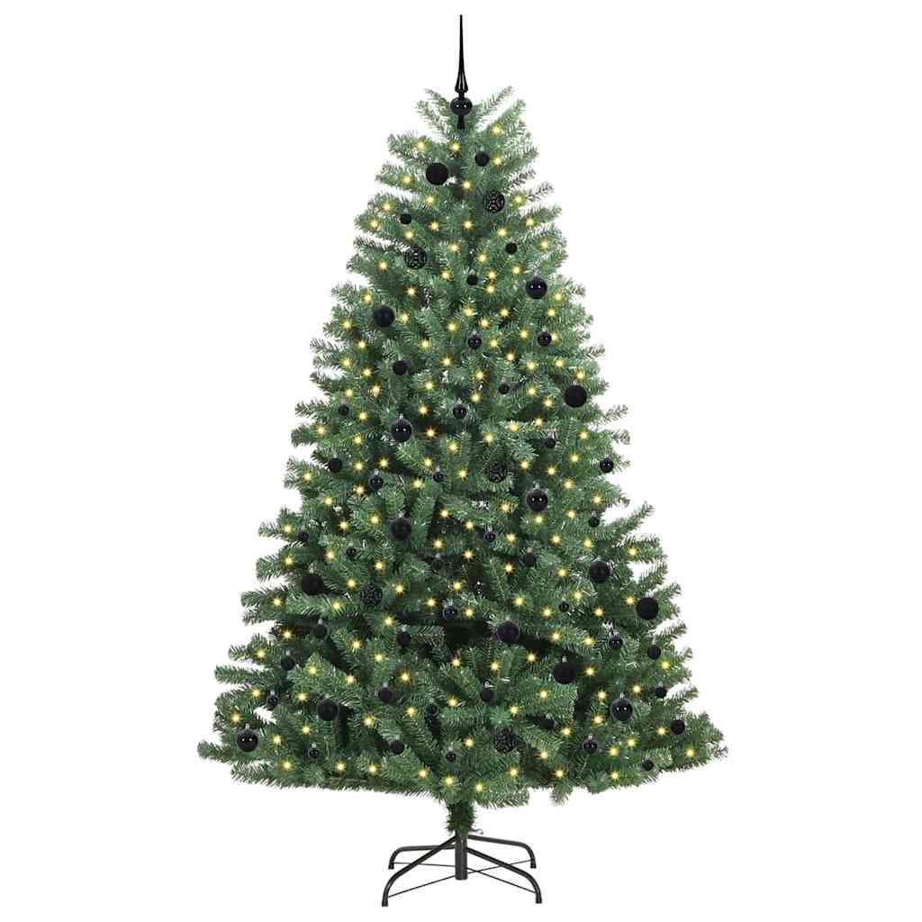 Plast Hingad Julgran Grön 240 cm PVC och metall