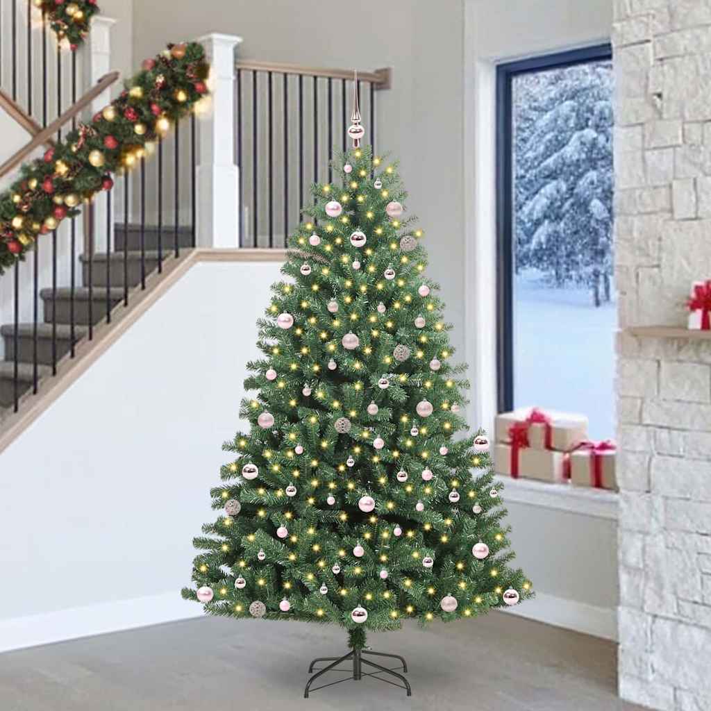 Plast Hingad Julgran Grön 240 cm PVC och metall