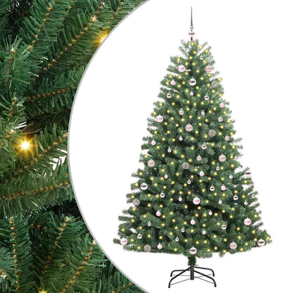 Plast Hingad Julgran Grön 240 cm PVC och metall