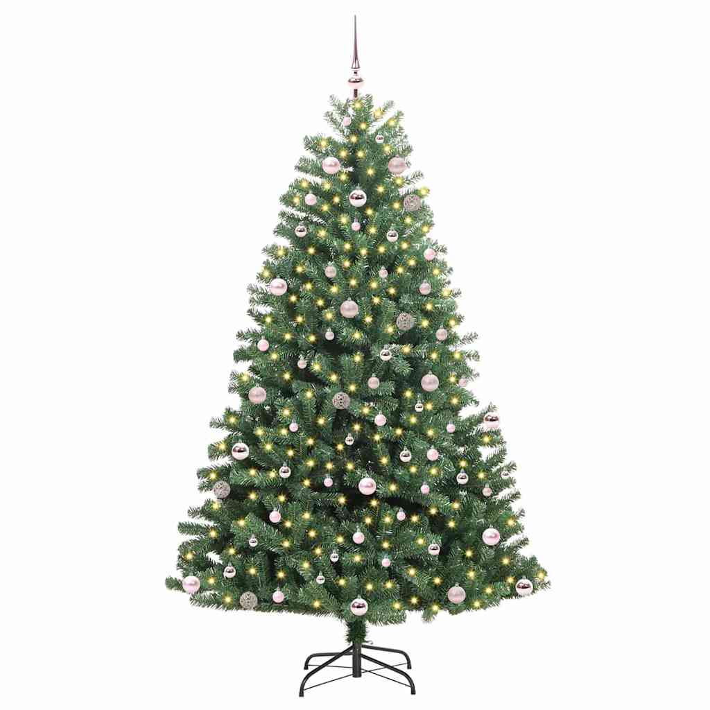 Plast Hingad Julgran Grön 240 cm PVC och metall