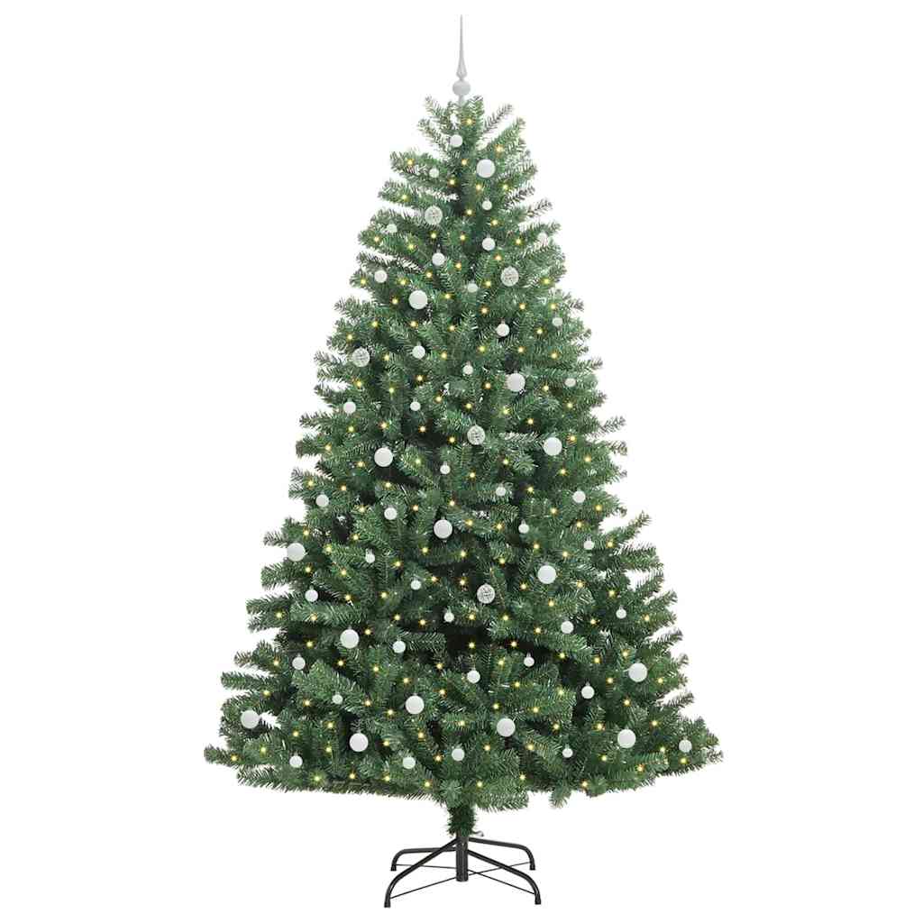 Plast Hingad Julgran Grön 240 cm PVC och metall
