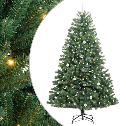 Plast Hingad Julgran Grön 240 cm PVC och metall
