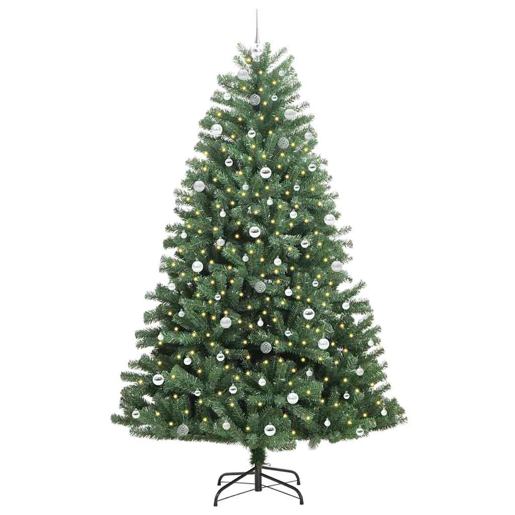 Plast Hingad Julgran Grön 240 cm PVC och metall