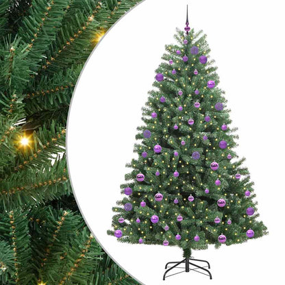 Plast Hingad Julgran Grön 240 cm PVC och metall