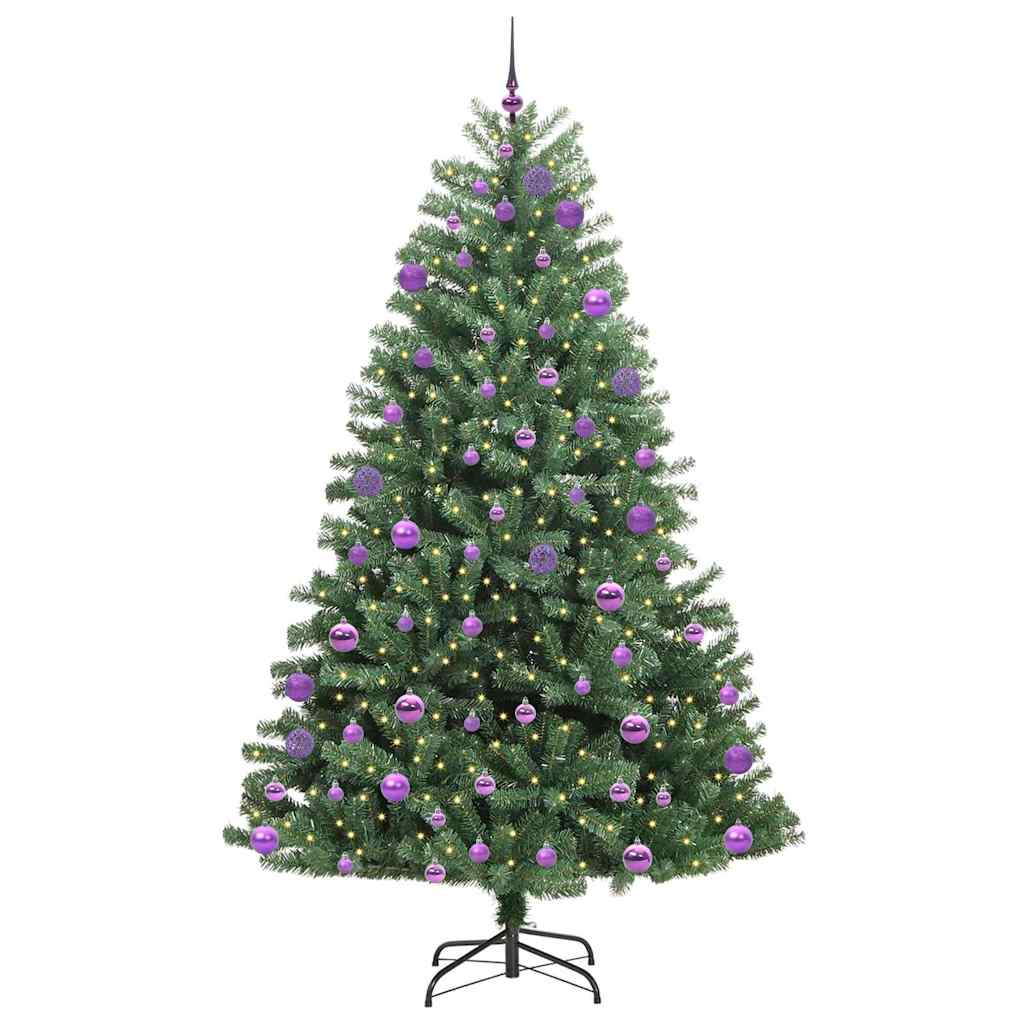 Plast Hingad Julgran Grön 240 cm PVC och metall