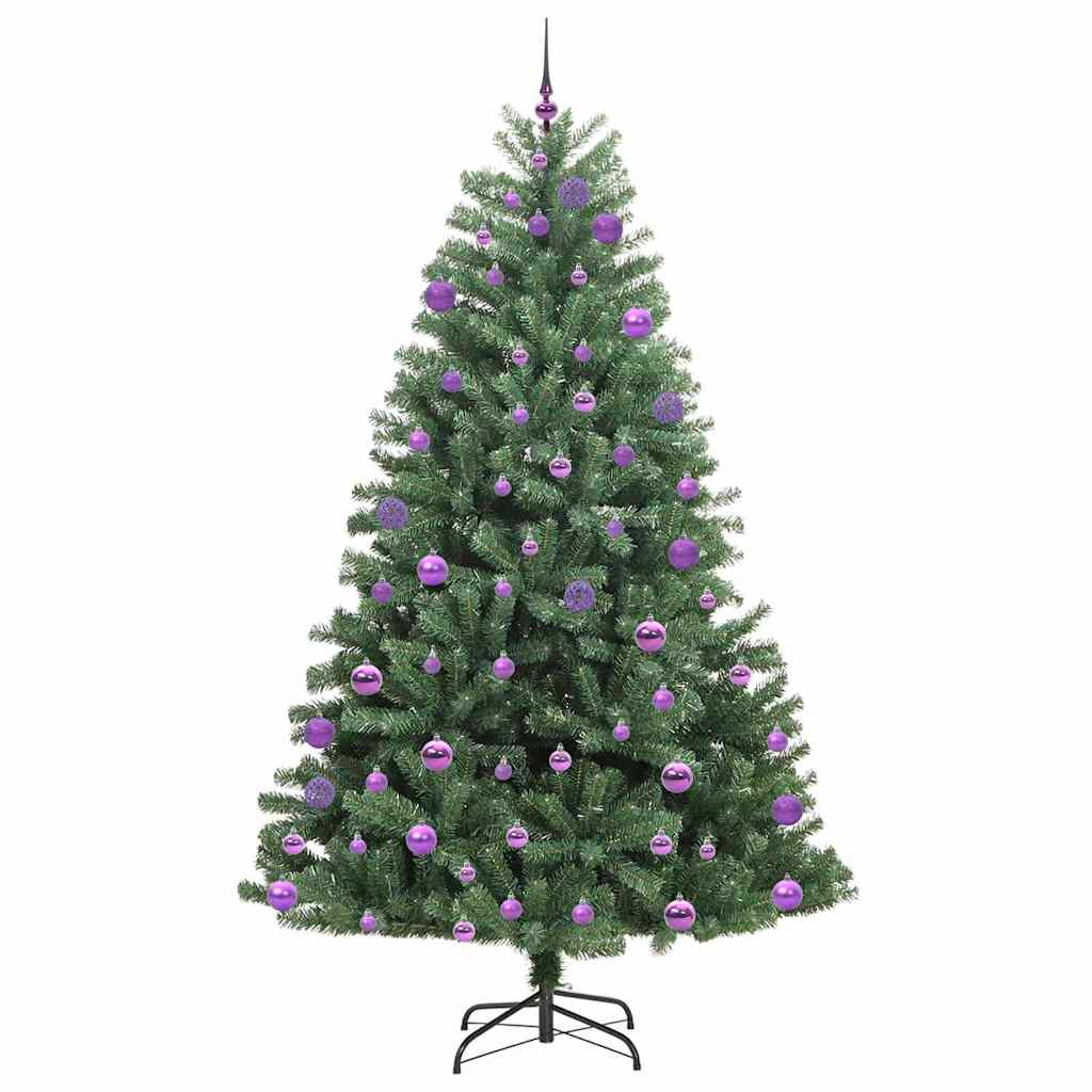 Plast Hingad Julgran Grön 240 cm PVC och metall