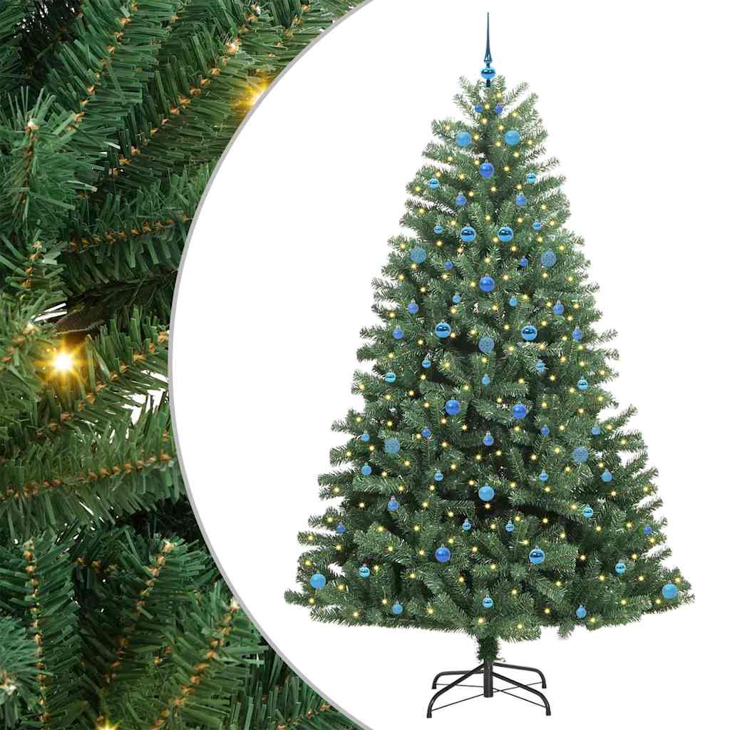 Plast Hingad Julgran Grön 240 cm PVC och metall