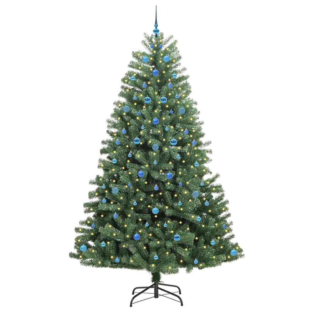 Plast Hingad Julgran Grön 240 cm PVC och metall
