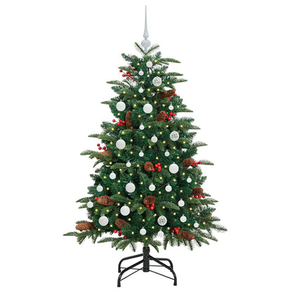 Konstgjord julgran Grön 150 cm PVC och Metall och Plast