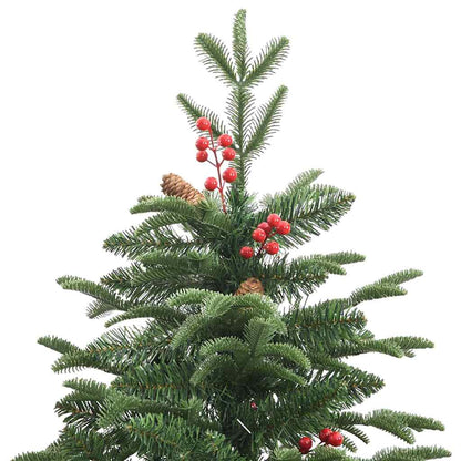 Konstgjord julgran Grön 180 cm PVC och Metall och Plast