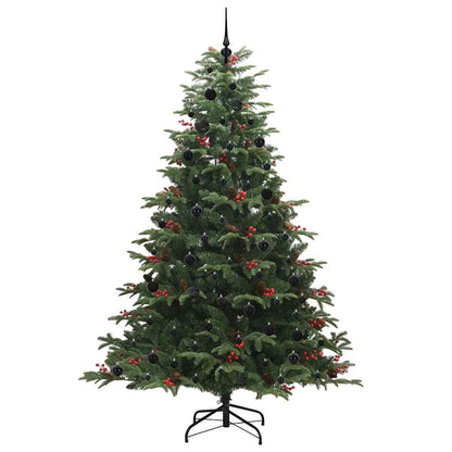 Konstgjord julgran Grön 240 cm PVC och Metall och Plast