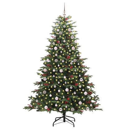 Konstgjord julgran Grön 240 cm PVC och Metall och Plast