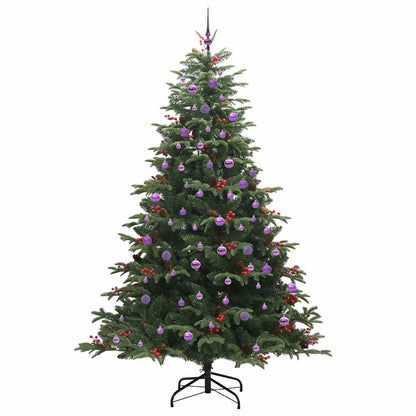 Konstgjord julgran Grön 240 cm PVC och Metall och Plast
