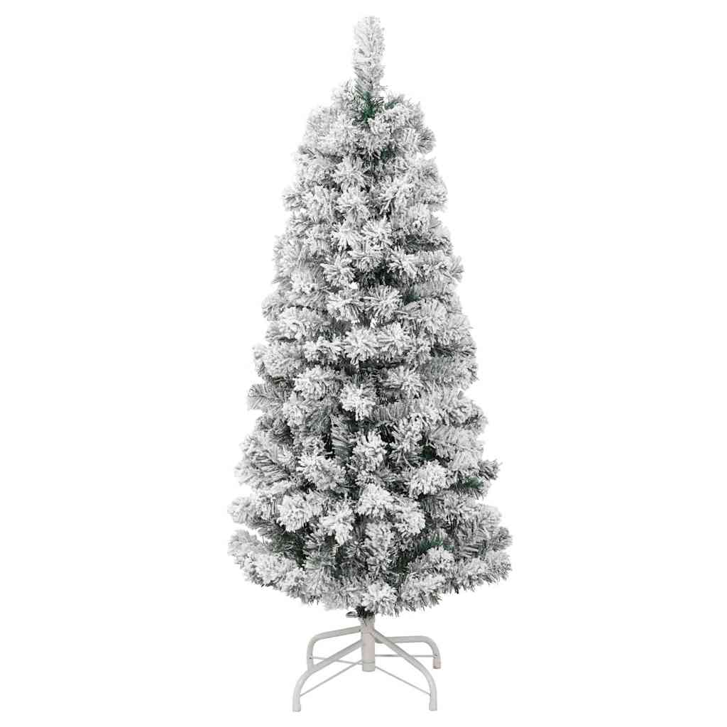 Plast Hingad Julgran 150 LED-lampor Grön och Vit 120 cm