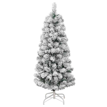 Plast Hingad Julgran 150 LED-lampor Grön och Vit 120 cm