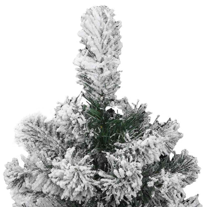 Plast Hingad Julgran 150 LED-lampor Grön och Vit 120 cm