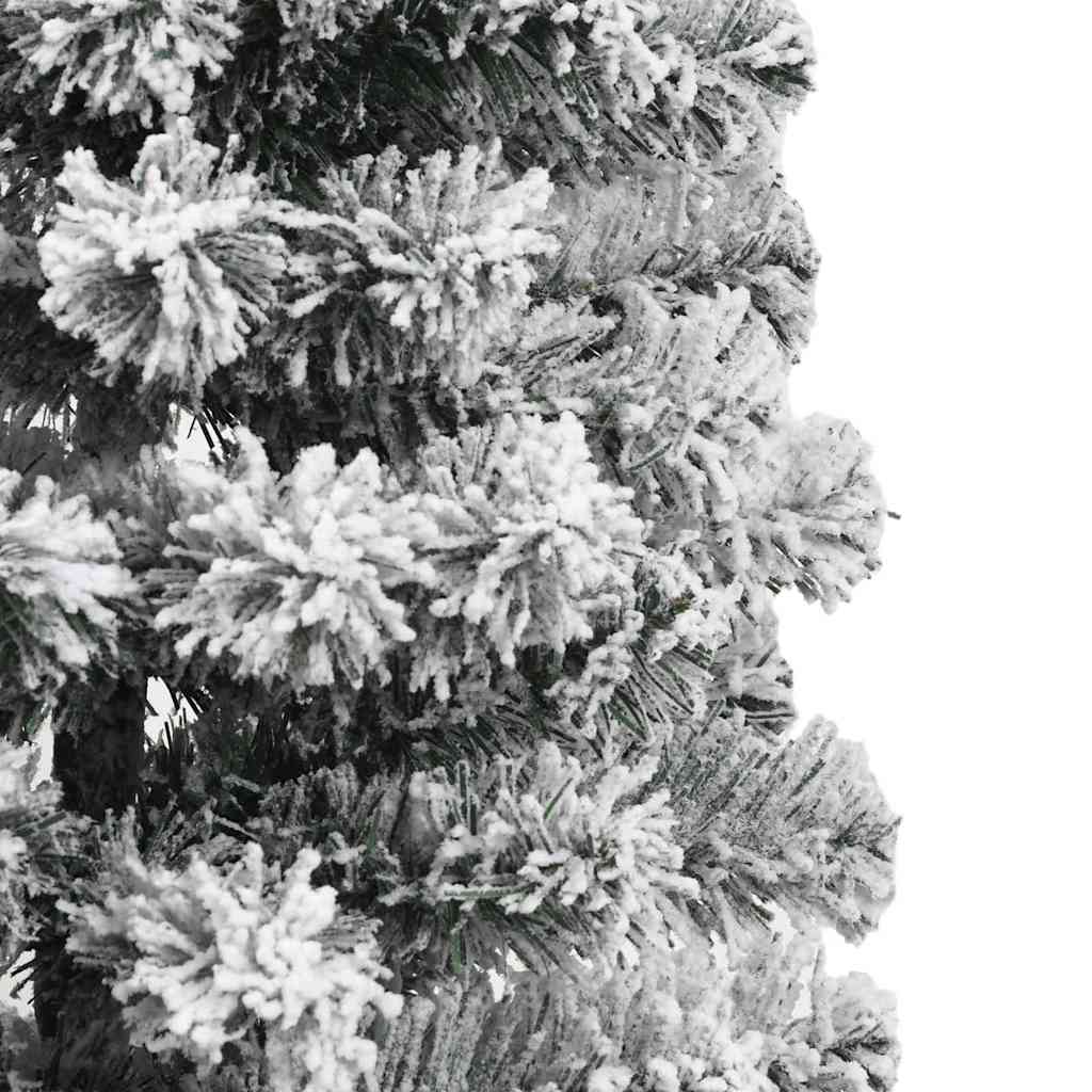Plast Hingad Julgran 150 LED-lampor Grön och Vit 120 cm