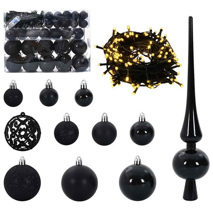 Plast Hingad Julgran 150 LED-lampor Grön och Vit 150 cm
