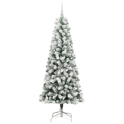 Plast Hingad Julgran 300 LED-lampor Grön och Vit 180 cm