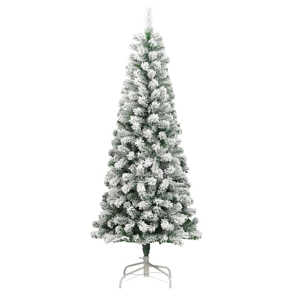 Plast Hingad Julgran 300 LED-lampor Grön och Vit 210 cm