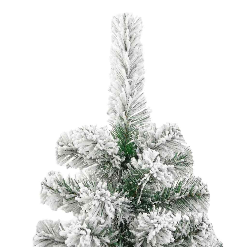 Plast Hingad Julgran 300 LED-lampor Grön och Vit 210 cm
