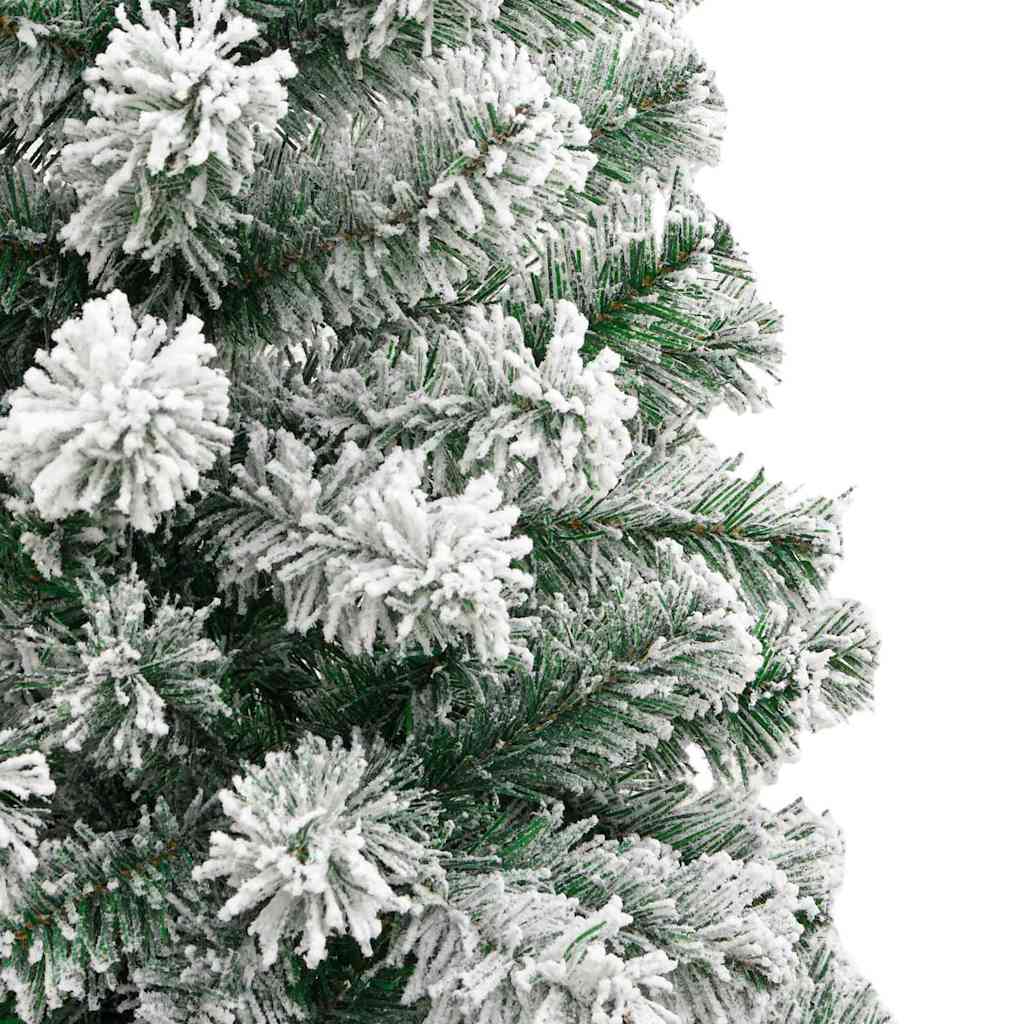 Plast Hingad Julgran 300 LED-lampor Grön och Vit 210 cm