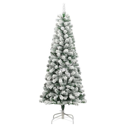 Plast Hingad Julgran 300 LED-lampor Grön och Vit 240 cm