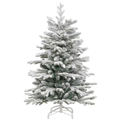 Plast Hingad Julgran med LED -remsljus Vit 150 cm PE och PVC