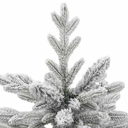 Plast Hingad Julgran med LED -remsljus Vit 150 cm PE och PVC