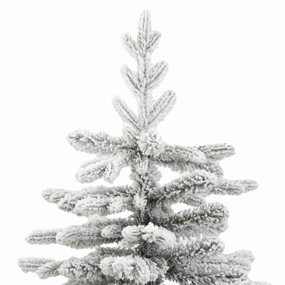 Plast Hingad Julgran med LED -remsljus Vit 210 cm PE och PVC