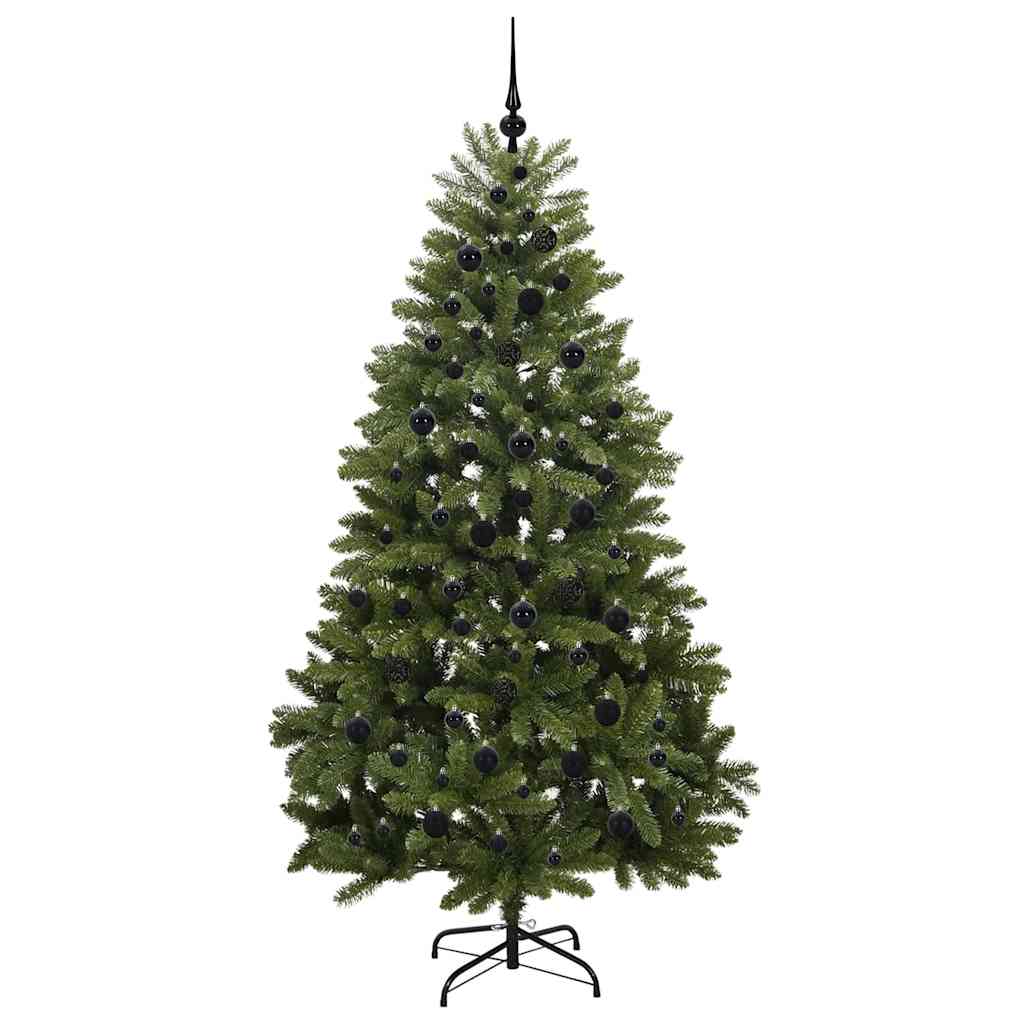 Konstgjord julgran 210 cm 300 LED-lampor Varmvit PVC och stål