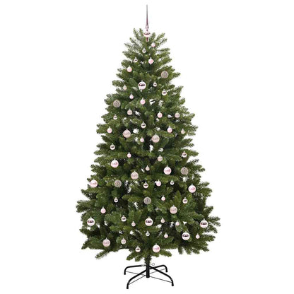 Konstgjord julgran 210 cm 300 LED-lampor Varmvit PVC och stål