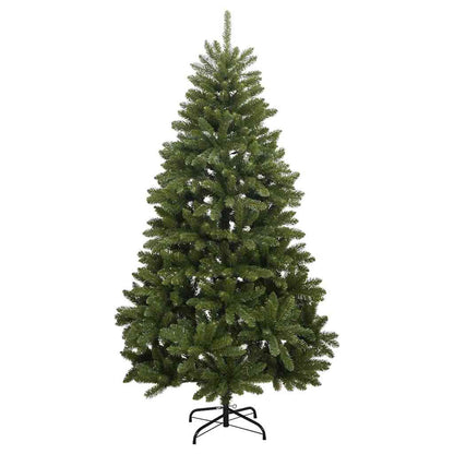 Konstgjord julgran 210 cm 300 LED-lampor Varmvit PVC och stål