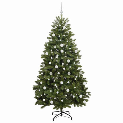 Konstgjord julgran 210 cm 300 LED-lampor Varmvit PVC och stål