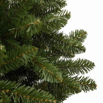 Konstgjord julgran 210 cm 300 LED-lampor Varmvit PVC och stål