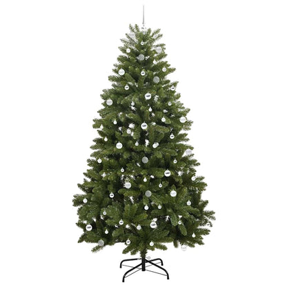 Konstgjord julgran 240 cm 300 LED-lampor Varmvit PVC och stål