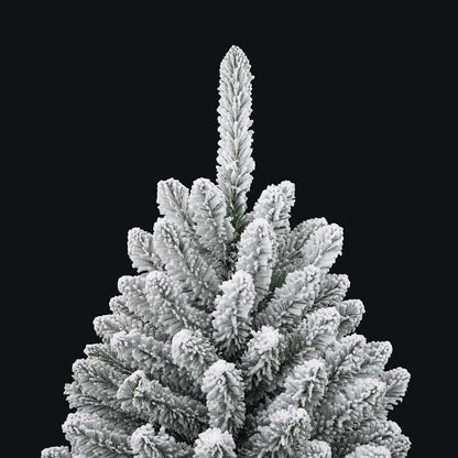 Konstgjord julgran 150 cm 150 LED-lampor Varmvit PVC och stål