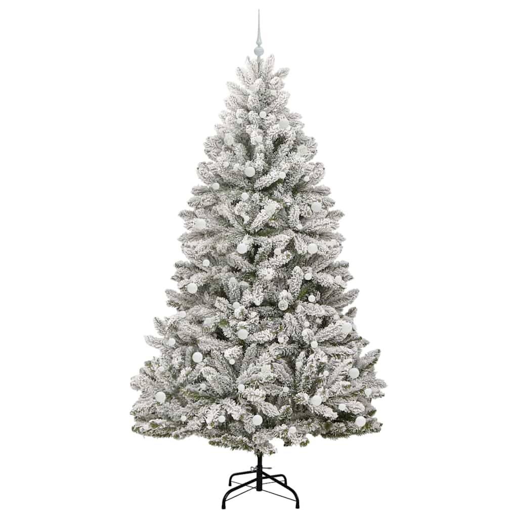 Konstgjord julgran 240 cm 300 LED-lampor Varmvit PVC och stål