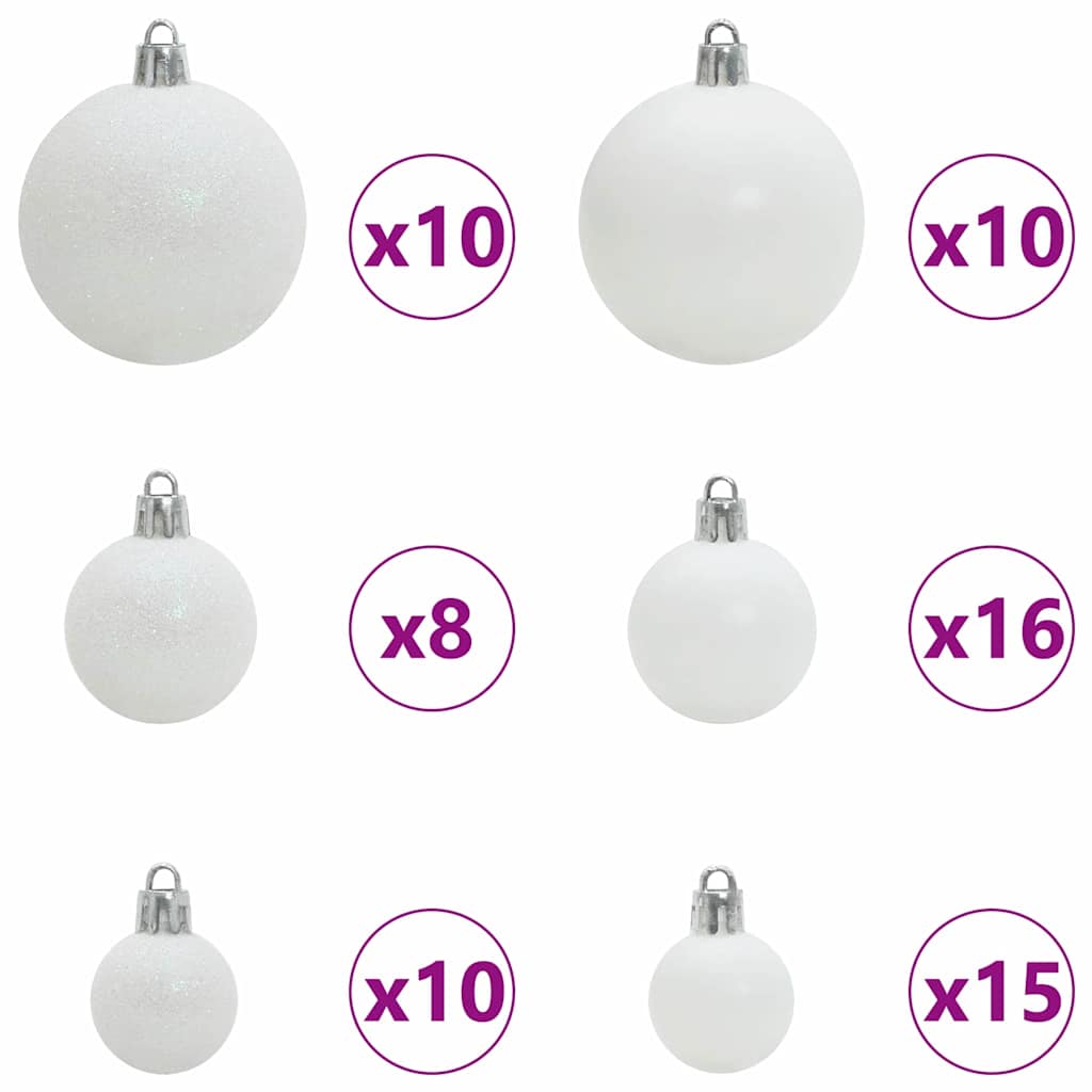 Konstgjord julgran 240 cm 300 LED-lampor Varmvit PVC och stål