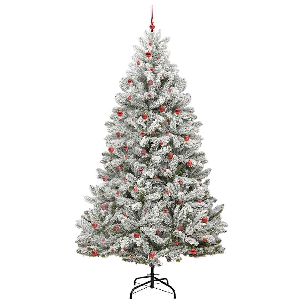Konstgjord julgran 300 cm 300 LED-lampor Varmvit PVC och stål
