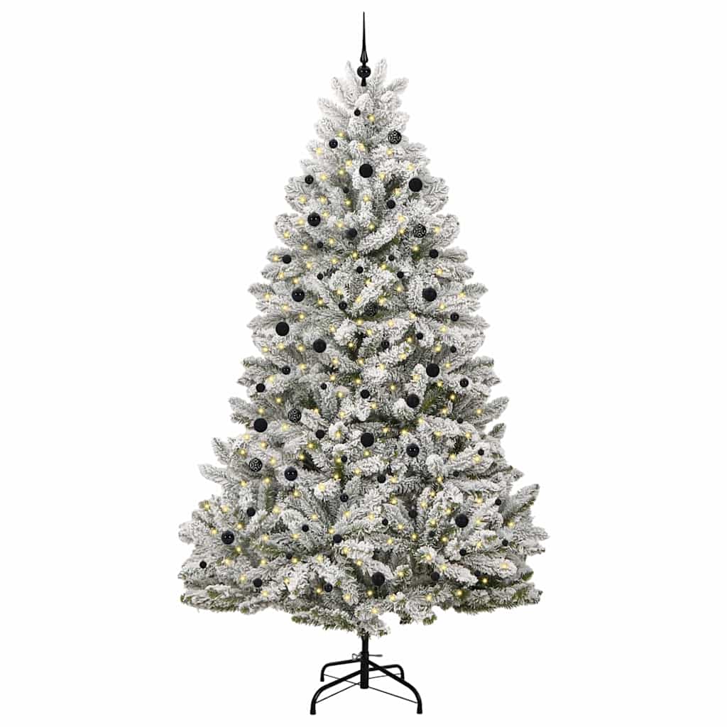 Konstgjord julgran 300 cm 300 LED-lampor Varmvit PVC och stål