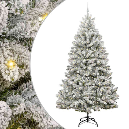Konstgjord julgran 300 cm 300 LED-lampor Varmvit PVC och stål