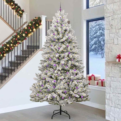 Konstgjord julgran 300 cm 300 LED-lampor Varmvit PVC och stål