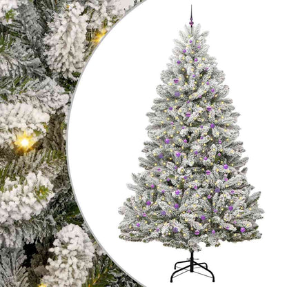 Konstgjord julgran 300 cm 300 LED-lampor Varmvit PVC och stål