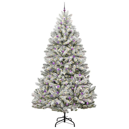 Konstgjord julgran 300 cm 300 LED-lampor Varmvit PVC och stål