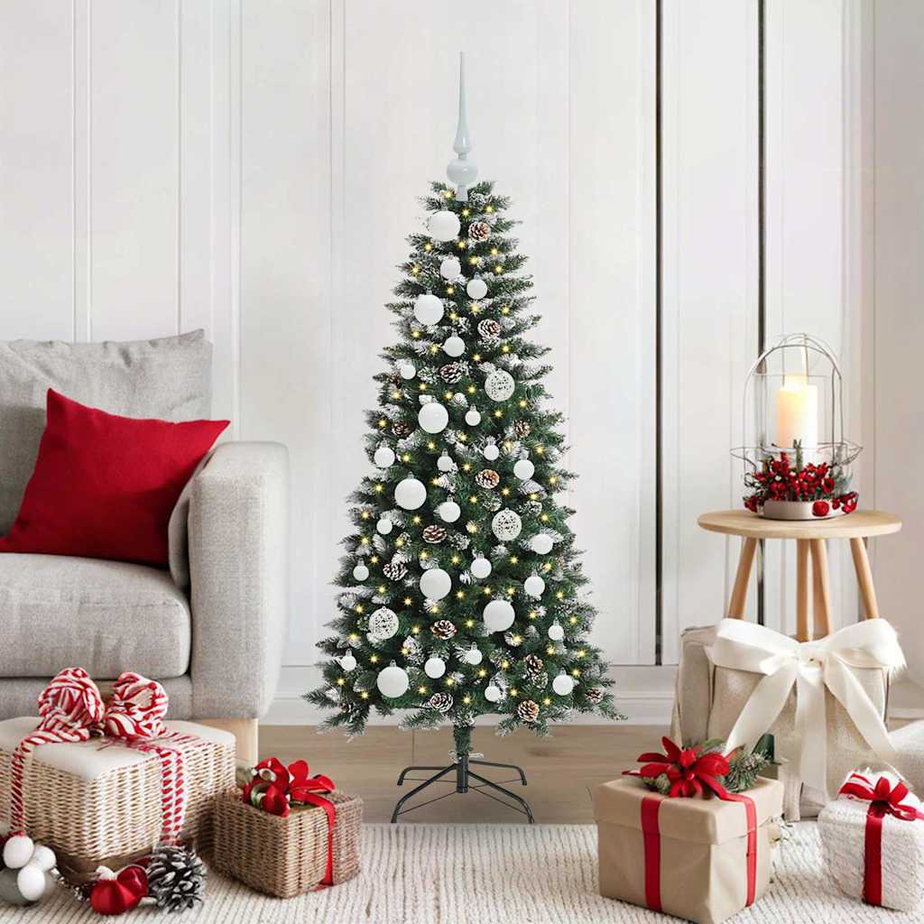Konstgjord julgran Grön 120 cm PVC, plast och stål