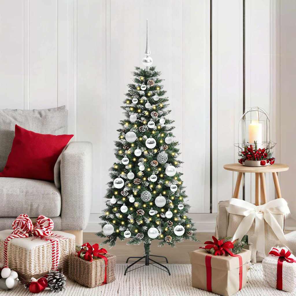Konstgjord julgran Grön 120 cm PVC, plast och stål